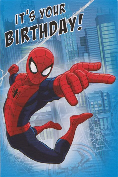 Spiderman Birthday Card Printable - Printable Word Searches