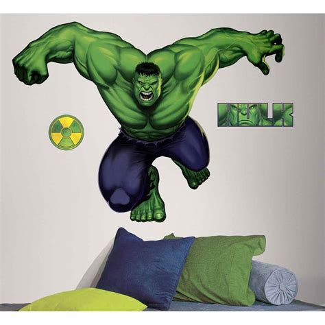 Incredible Hulk Accent Marvel Comics Wall Sticker Hulk Wall Decal