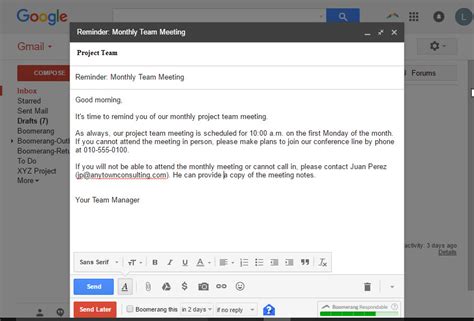 How To Send An Email Later With Boomerang For Gmail At The Best Time