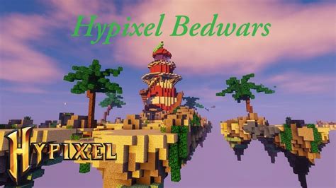 Playing bedwars on the hypixel server! Minecraft Hypixel Bedwars 4v4 #2 - YouTube