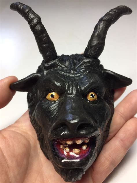 Demon Goat Art, Goat Sculpt, Black Phillip Goat, Demon Goat, Goat 