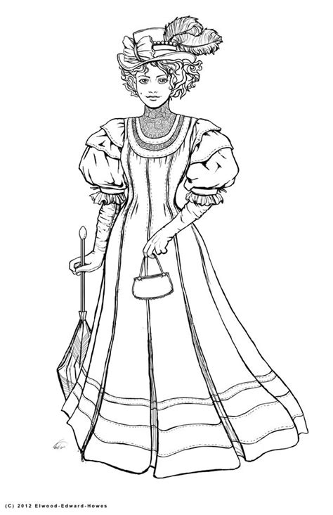 These are all free and can be printed in minutes. Victorian woman coloring pages download and print for free