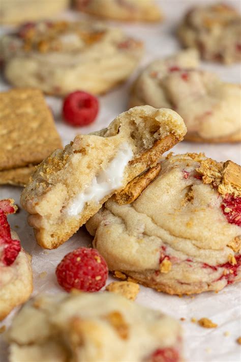 Raspberry Cheesecake Cookies Cookie Dough Diaries