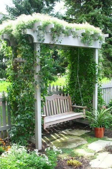 Bench Swing Arbor Garden Pinterest