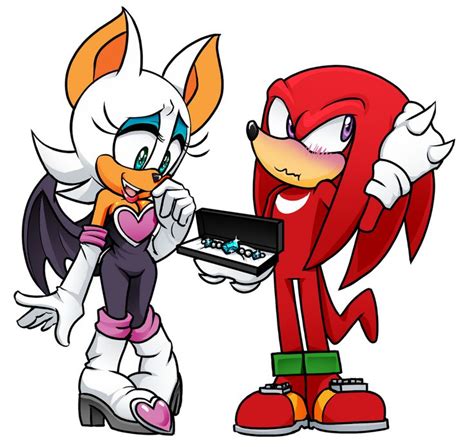 Sonic Valentines Knuckles And Rouge By Heroofheartjill On Deviantart