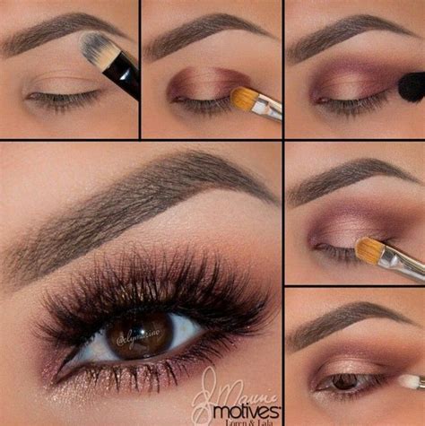 How to apply normal makeup step by step. Beautiful pink mauve eyeshadow look | Romantic eye makeup ...