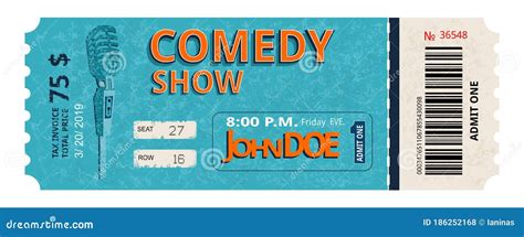 Comedy Show Ticket Template