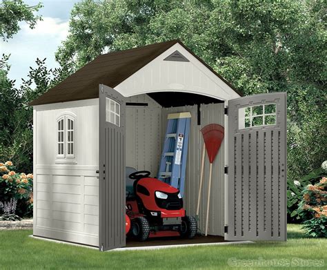 Storageshedsoutlet.com is a market leader in storage sheds, vinyl sheds, plastic sheds, wood sheds, garden sheds and metal sheds. Suncast 7x7 Cascade One Plastic Shed | Greenhouse Stores