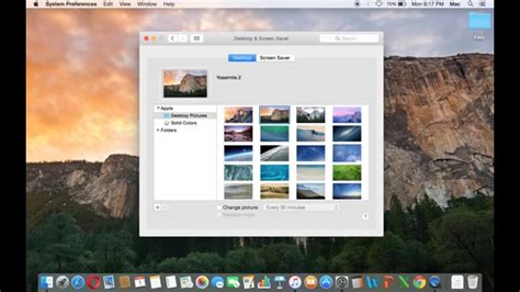 Apple Mac Os X How To Change Background Imagepicture Youtube