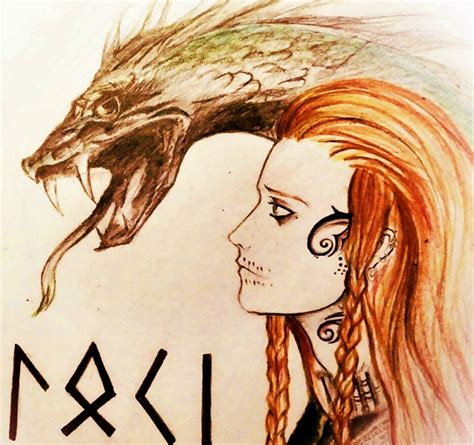 Loki is in some sources the son of fárbauti and laufey, and the brother of helblindi and býleistr. Loki and Jormungardr, artist unknown | Loki mythology ...