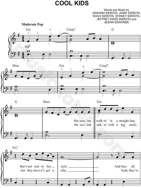 Downloadable Sheet Music For Pop Songs