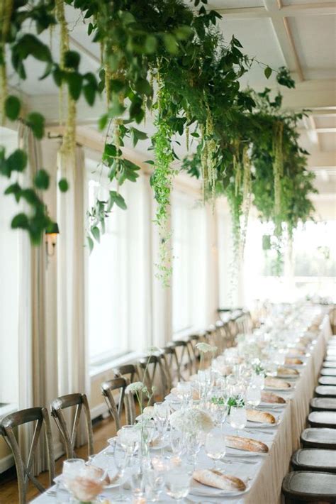 13 Beautiful Hanging Greenery Installation Ideas For Your Wedding