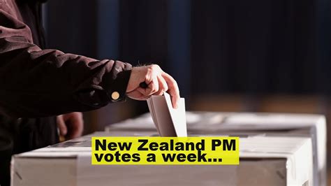 New Zealand Pm Votes A Week Before Polls Close Youtube