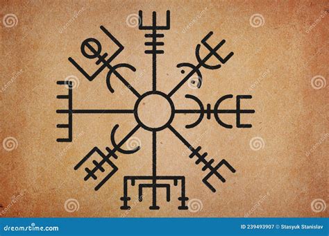Ancient Magic Rune Scandinavian And Germanic Mythology Symbol Sun Wheel