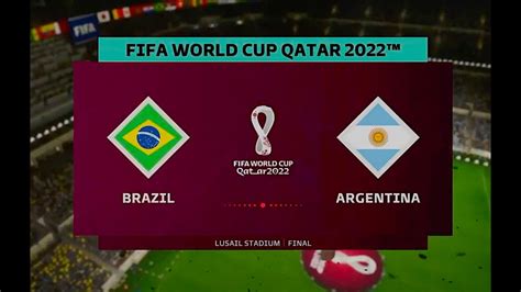 Fifa 23 World Cup Qatar 2022 Final Brazil Vs Argentina Xbox X Youtube