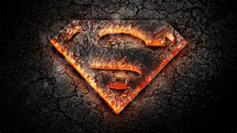 Dark Fire Superman Logo Hd Gambar Wallpapers Hd Wallpapers Id 58877