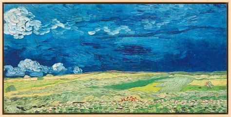 Buy Picture Wheatfield Under Thunderclouds Framed By Vincent Van Gogh Ars Mundi