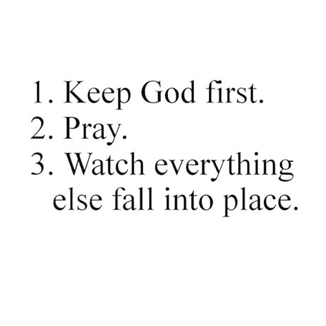 Keep God First