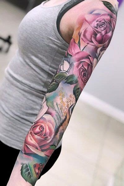 A rose half sleeve tattoo is a perfect choice if you are looking for a tattoo that is simple yet classy. 35 Beautiful Rose Tattoo Ideas for Women | Tattoos for ...
