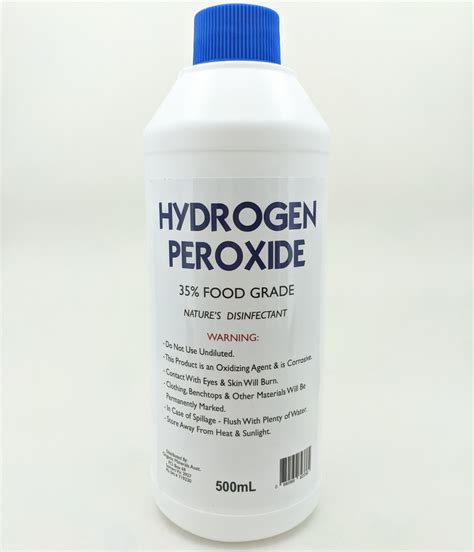 Hydrogen Peroxide 35 Food Grade 500ml Alps Water Filters