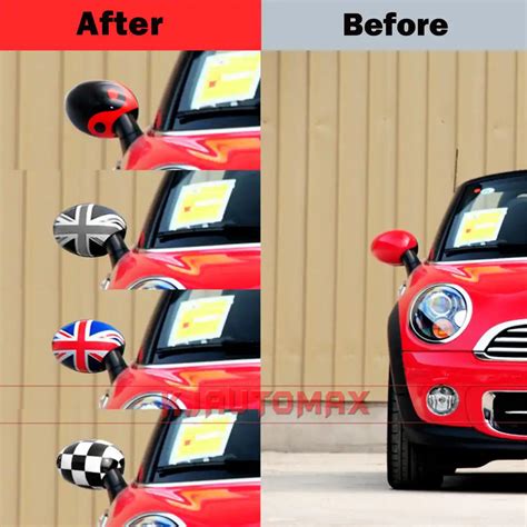 For Mini Cooper Outside Side Wing Mirror Cover Cap Shell R50 R52 R53