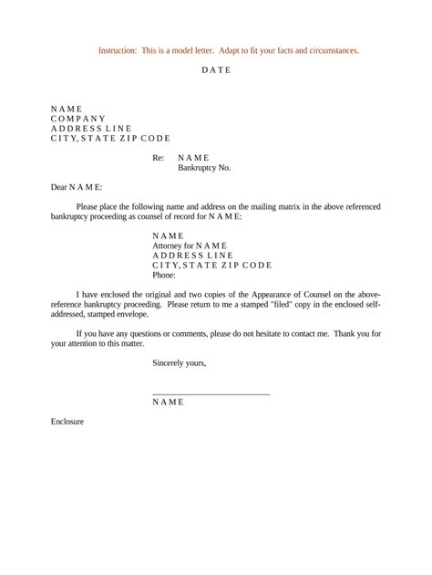 Attorney Bankruptcy Doc Template Pdffiller
