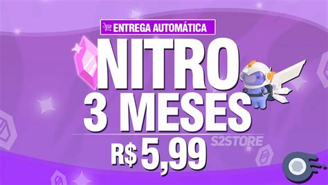 Discord Nitro Gaming 3 Meses 6 Impulsos R 599 Assinaturas E