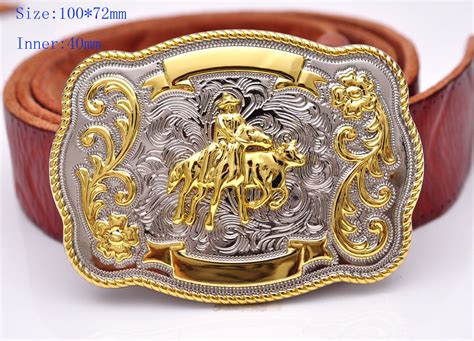 Bull Ride Rodeo Long Huge Rodeo Big Cowboy Western Gold Silver Shine