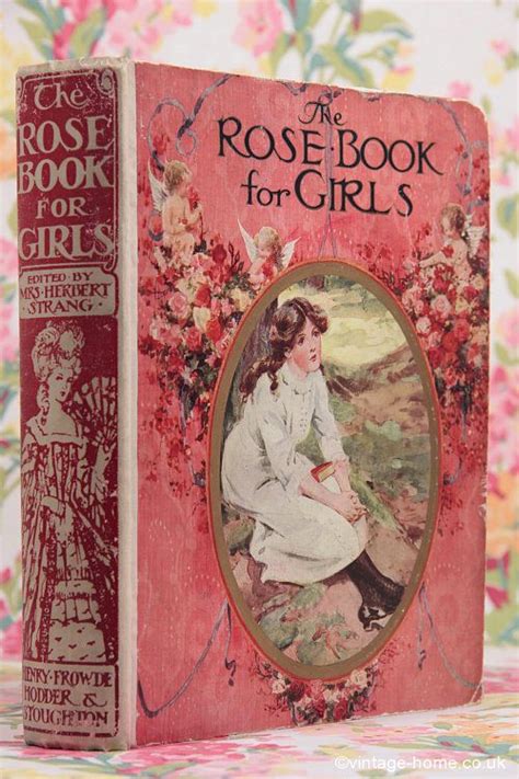 Vintage Home Victorian Rose Book For Girls Vintage Home Co Uk Antique Books Book Art