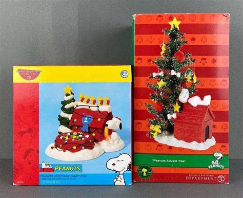2 Department 56 Peanuts Christmas Items Matthew Bullock Auctioneers