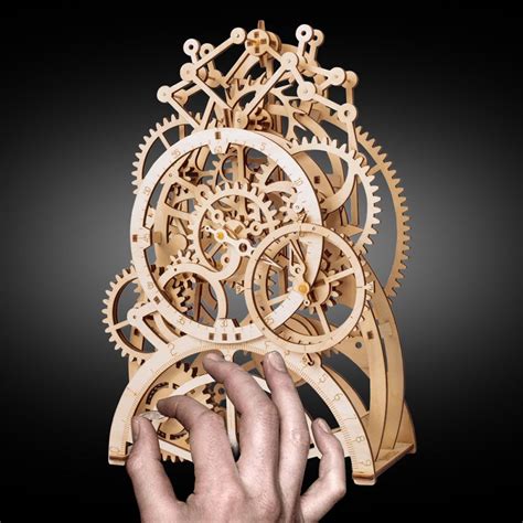 Wooden Mechanical Clock Kit Unicun