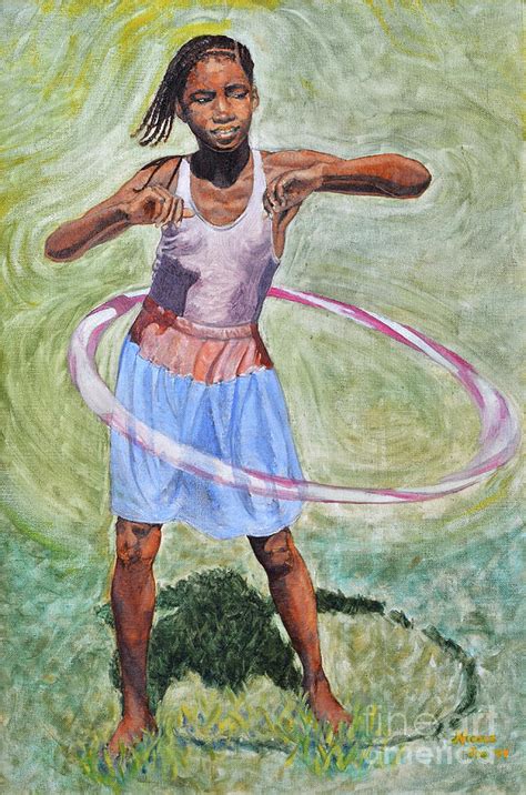 Hula Hoop Painting By Nicole Minnis Fine Art America