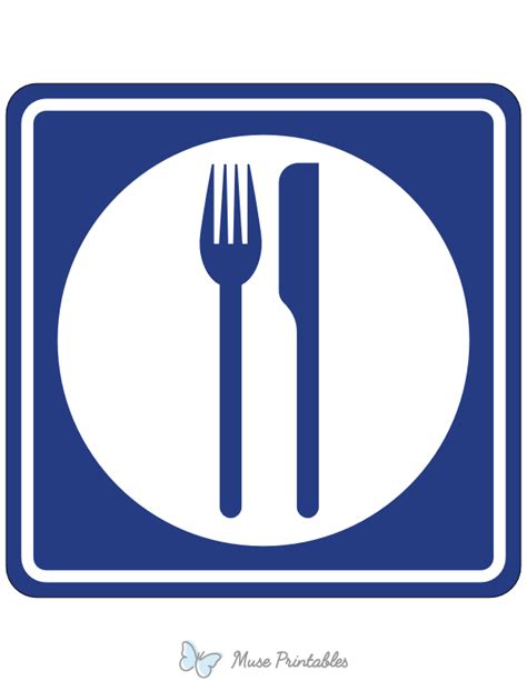 Printable Food Service Sign