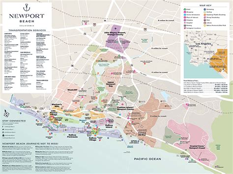 Newport Beach California Map Art And Collectibles Prints