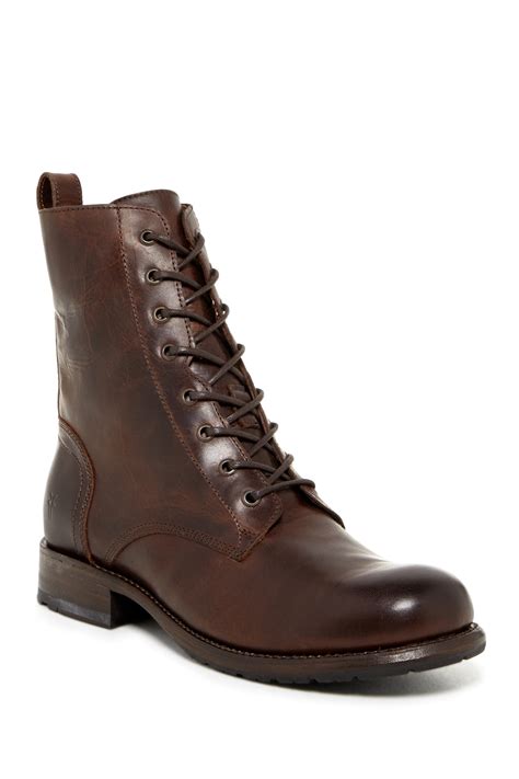 Frye Rogan Tall Lace Up Boot In Brown For Men Lyst