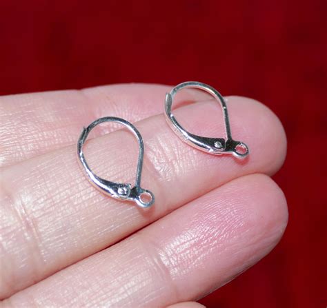 10 30x Stamped 925 Silver Plated Lever Back Earring Hooks With Etsy