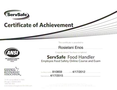 This means ansi assures that our program meets the learning outcomes required to issue certificates in food handling. How do you get a food handler's card online ...