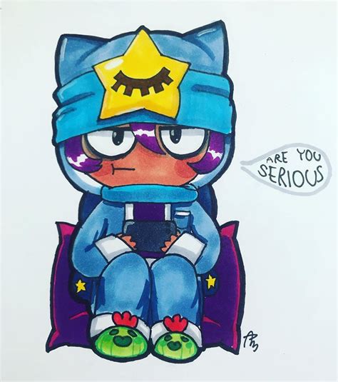 Leon Do Brawl Stars Desenho Fanart