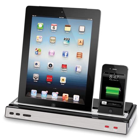 Ipad And Iphone Dual Charger Dock Dual Charger Docking Station