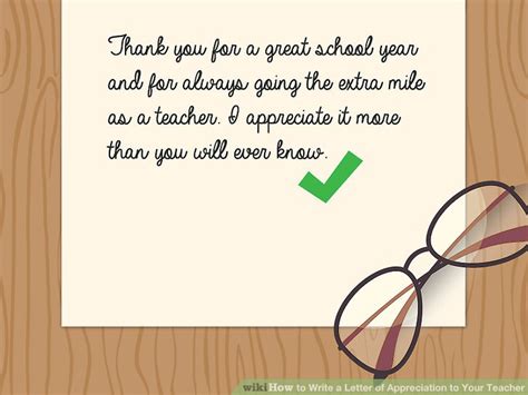 4 Ways To Write A Letter Of Appreciation To Your Teacher Wikihow