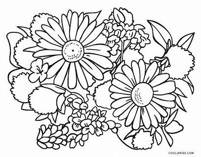 Coloring Pages Flower Flowers Printable Cool2bkids