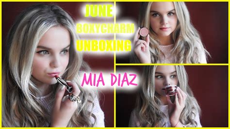 Boxycharm June Unboxing Mia Diaz Youtube