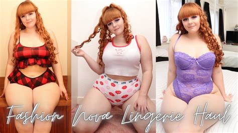 sexiest plus size lingerie haul and review ft fashion nova curve youtube