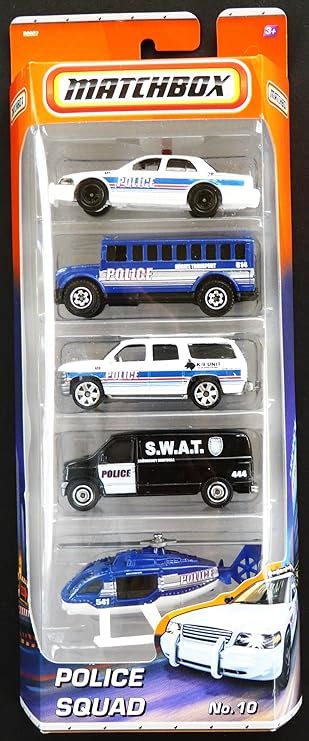 Matchbox 5 Car Pack Police Squad No 10 By Mattel Amazones Juguetes