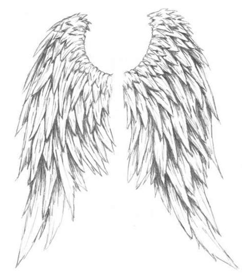 Angel wings clip art,white wings overlays,digtal overlays png,white fairy wings clipart,realistic wings,digital download,png. Angel Wings Tattoo Drawing at GetDrawings | Free download
