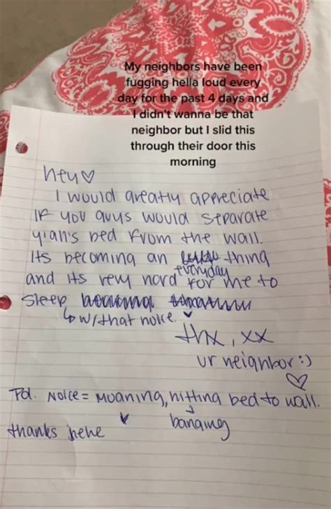 Woman Gets Awesome Reply To Note To Neighbour About Loud Sex The Courier Mail