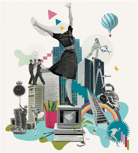 Freelance Portfolio On Behance Collage Design Collage Illustration