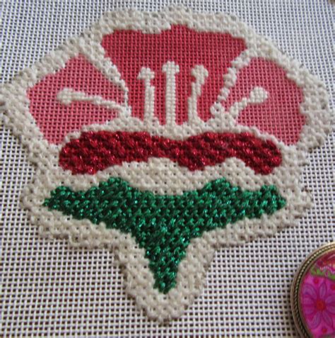 Erica Wilson Flower Stitch Along Nuts About Needlepoint