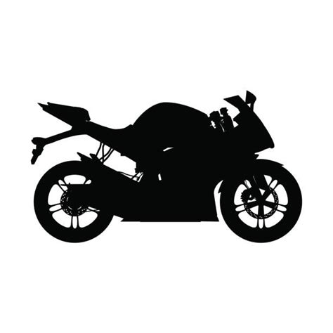 Motorbike Silhouettes Illustrations Royalty Free Vector Graphics