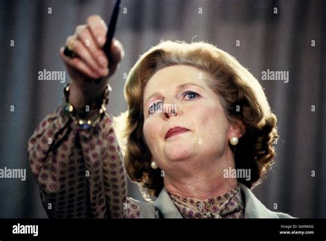 Thatcher Talks Press Hi Res Stock Photography And Images Alamy